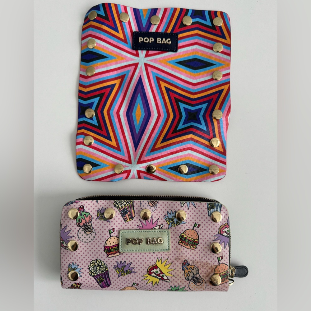 Interchangeable wallet with Studded Design with 2 covers included